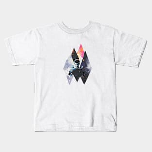 Abstract painting of a man in space Kids T-Shirt